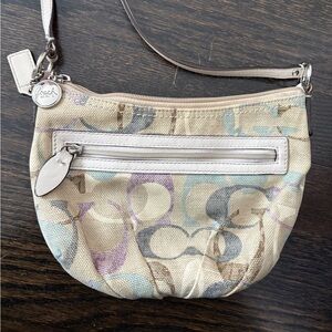 Coach Beige and Pastel Crossbody Bag